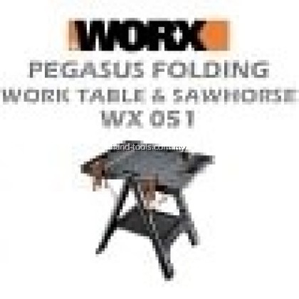 Worx WX051 Pegasus Folding Work Table & Sawhorse paket pemasangan lubang kunci pintu